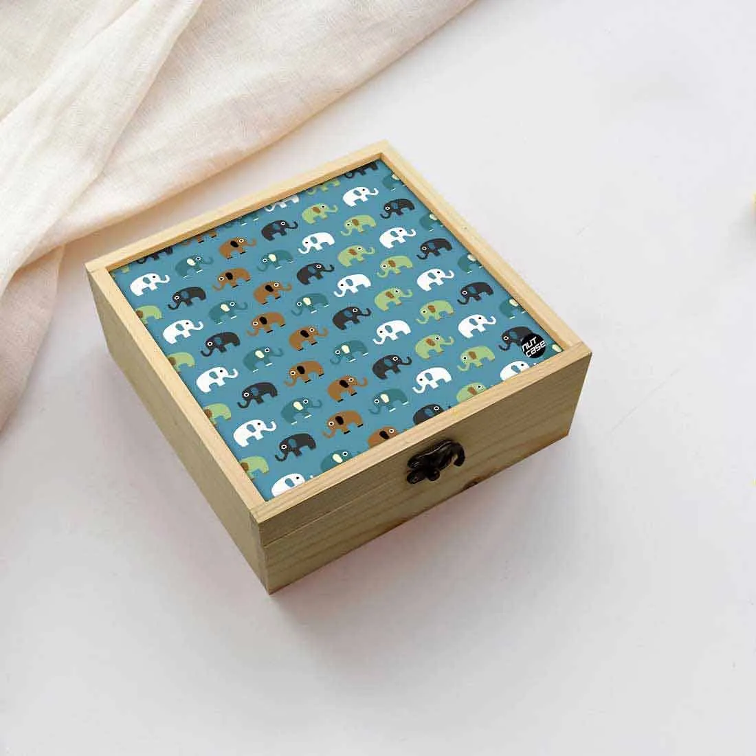 Jewellery Box Makepup Organizer -  Colorful Elephant