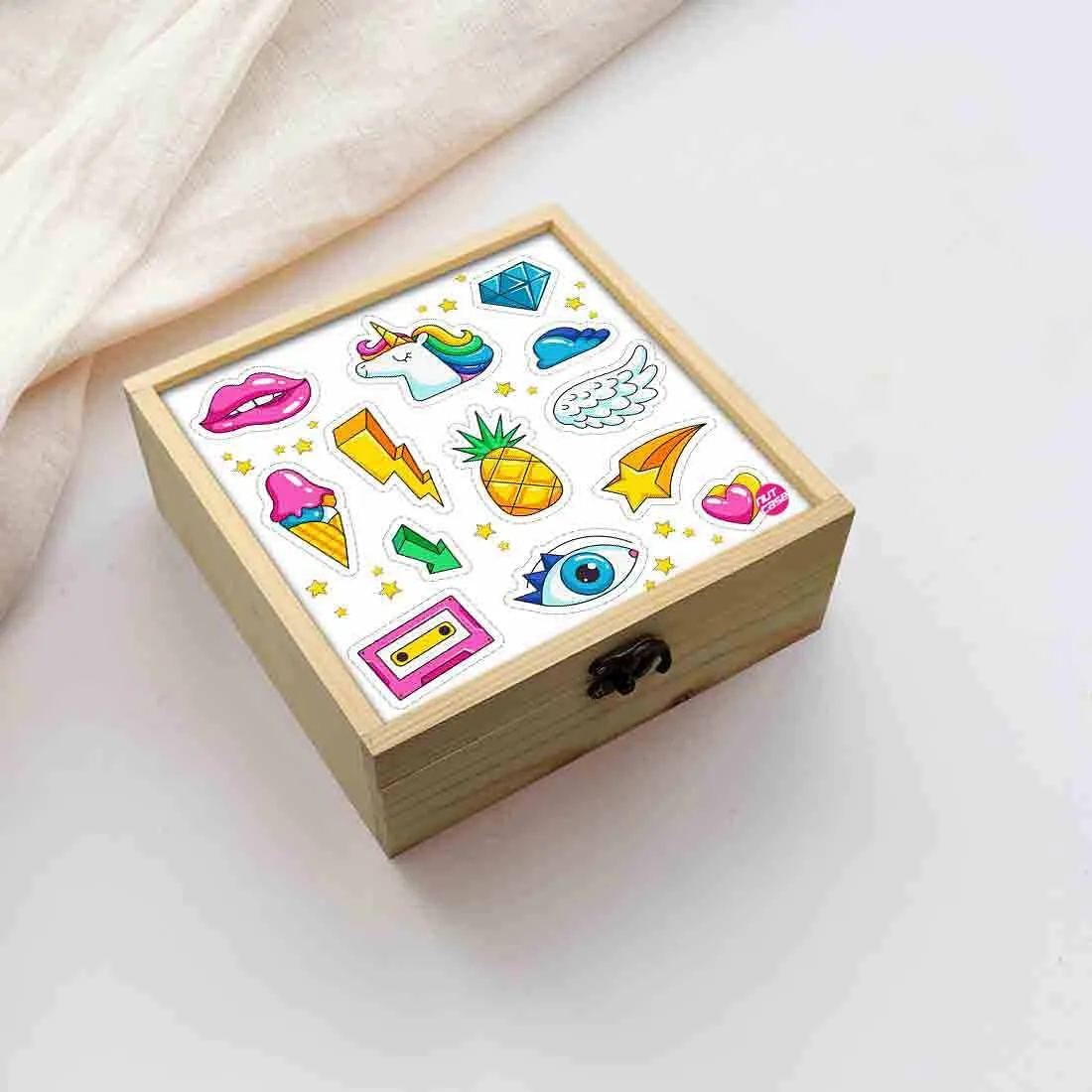 Jewellery Box Wooden Jewelry Organizer -  Kids Design