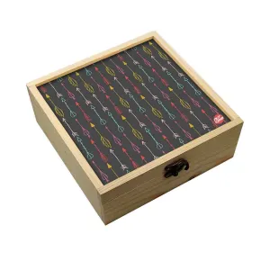 Jewellery Box Wooden Jewelry Organizer -  Mutlicolor Arrow