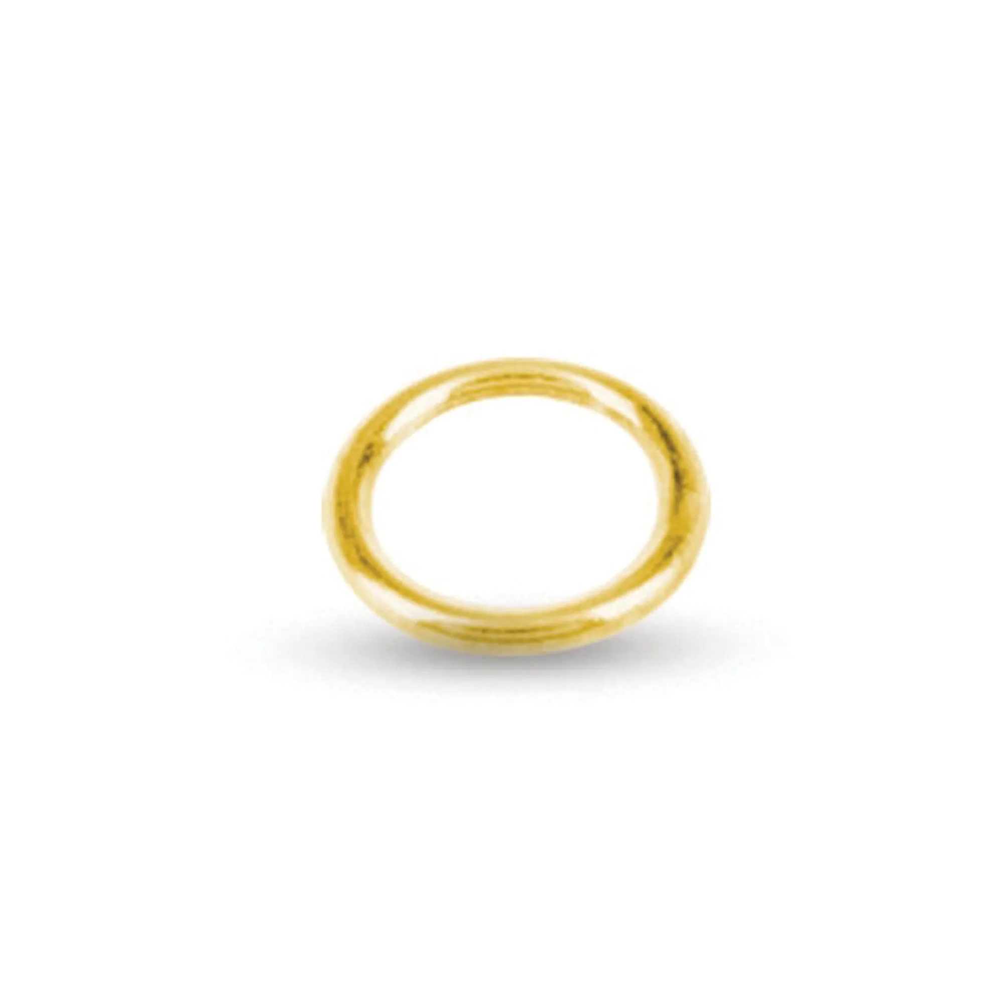 Jump Rings - 5mm x 0.8mm Thickness Closed Solid Yellow Gold | YG-JR5C8 | Jewellery Making Supply