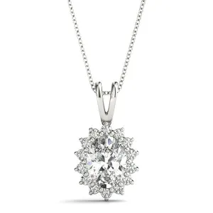 Ladies Halo Pendant 30144