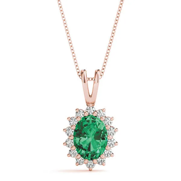 Ladies Halo Pendant 30144