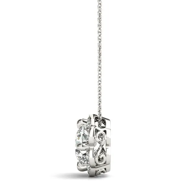 Ladies Halo Pendant 32205