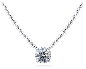 Ladies Solitaire Pendant on Adjustable 16"-18" Chain SP133