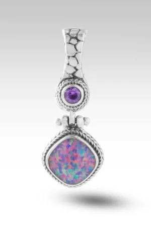 Lasting Change Pendants™ in Multi Lavendar Simulated Opal