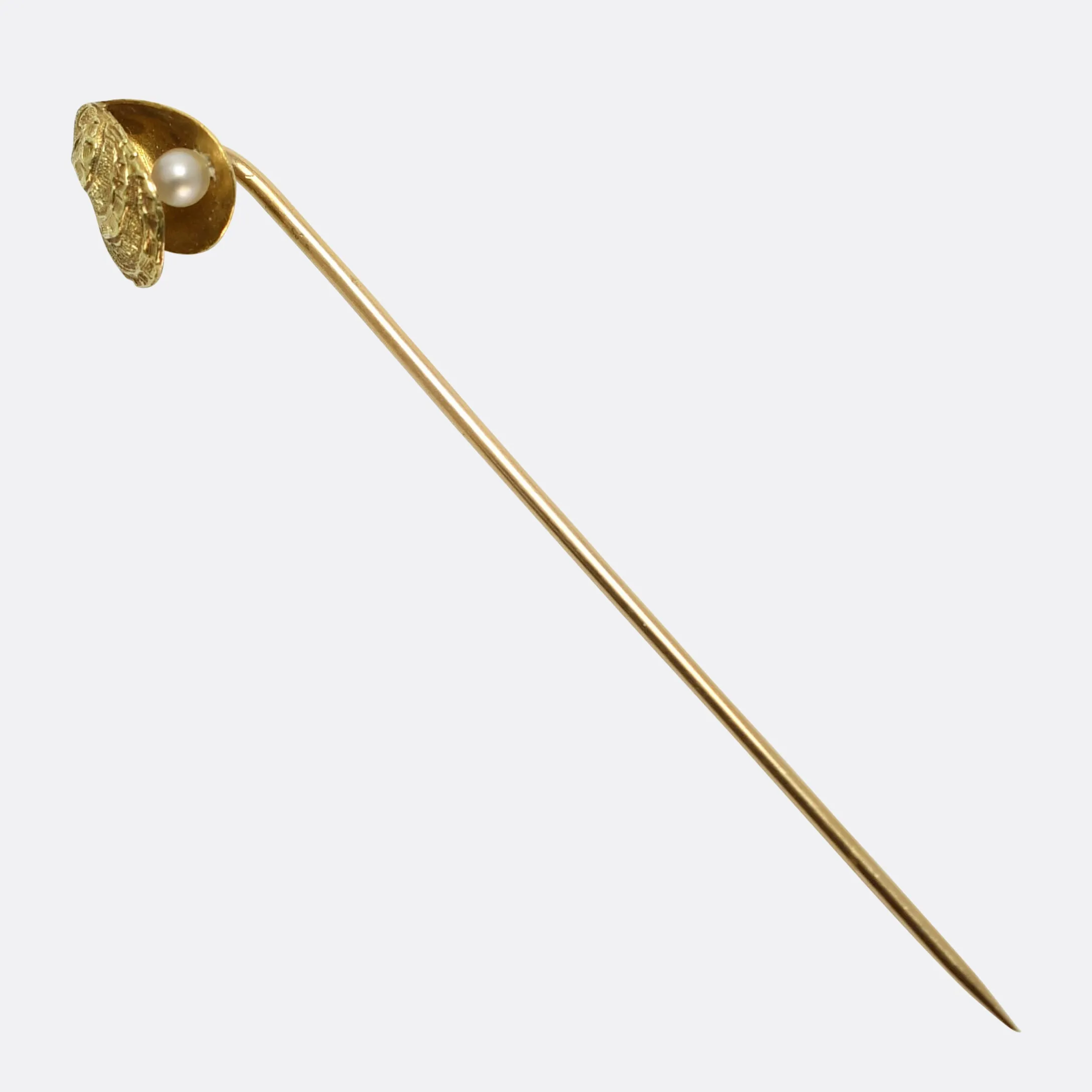 Late Victorian Natural Pearl "Oyster" Stick Pin