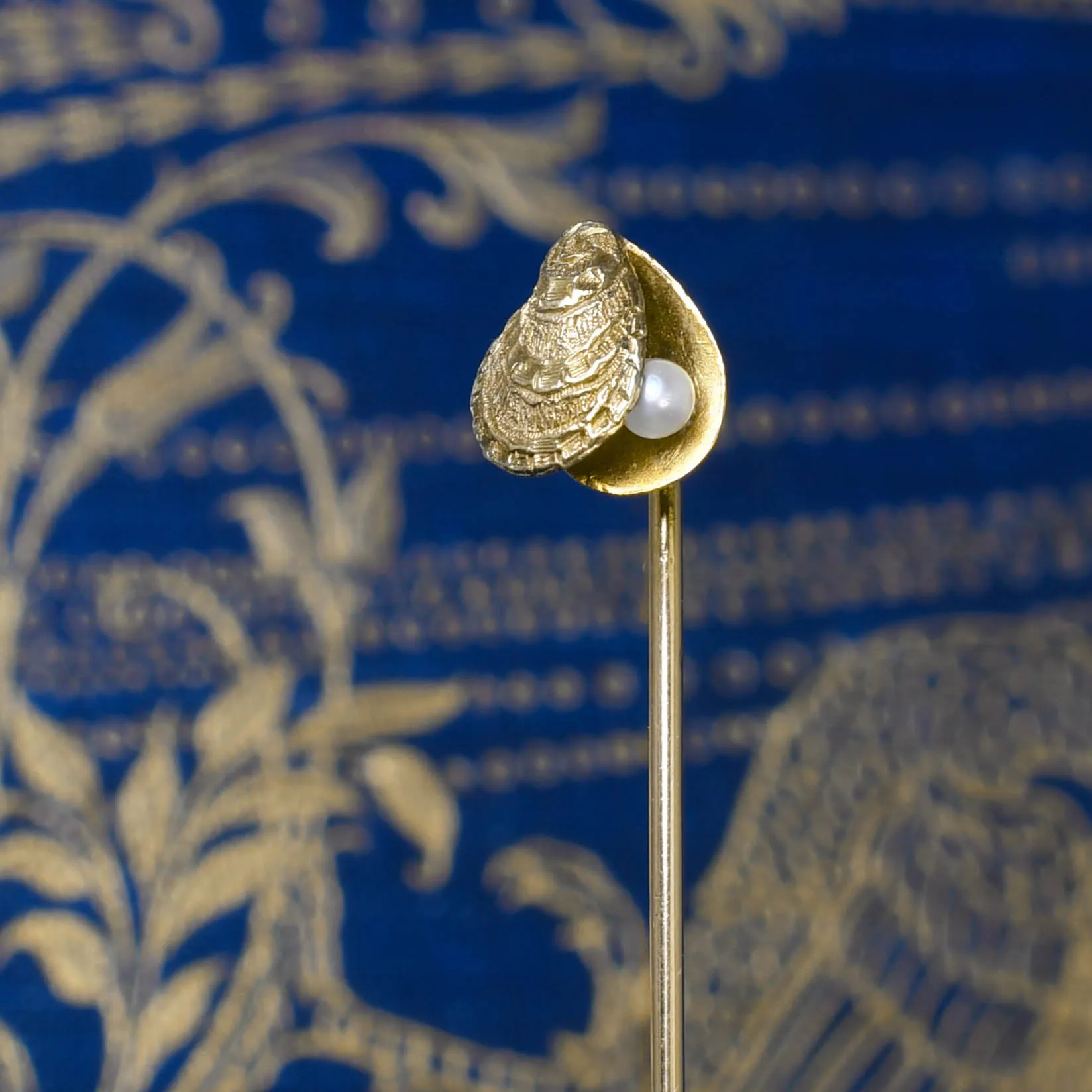 Late Victorian Natural Pearl "Oyster" Stick Pin