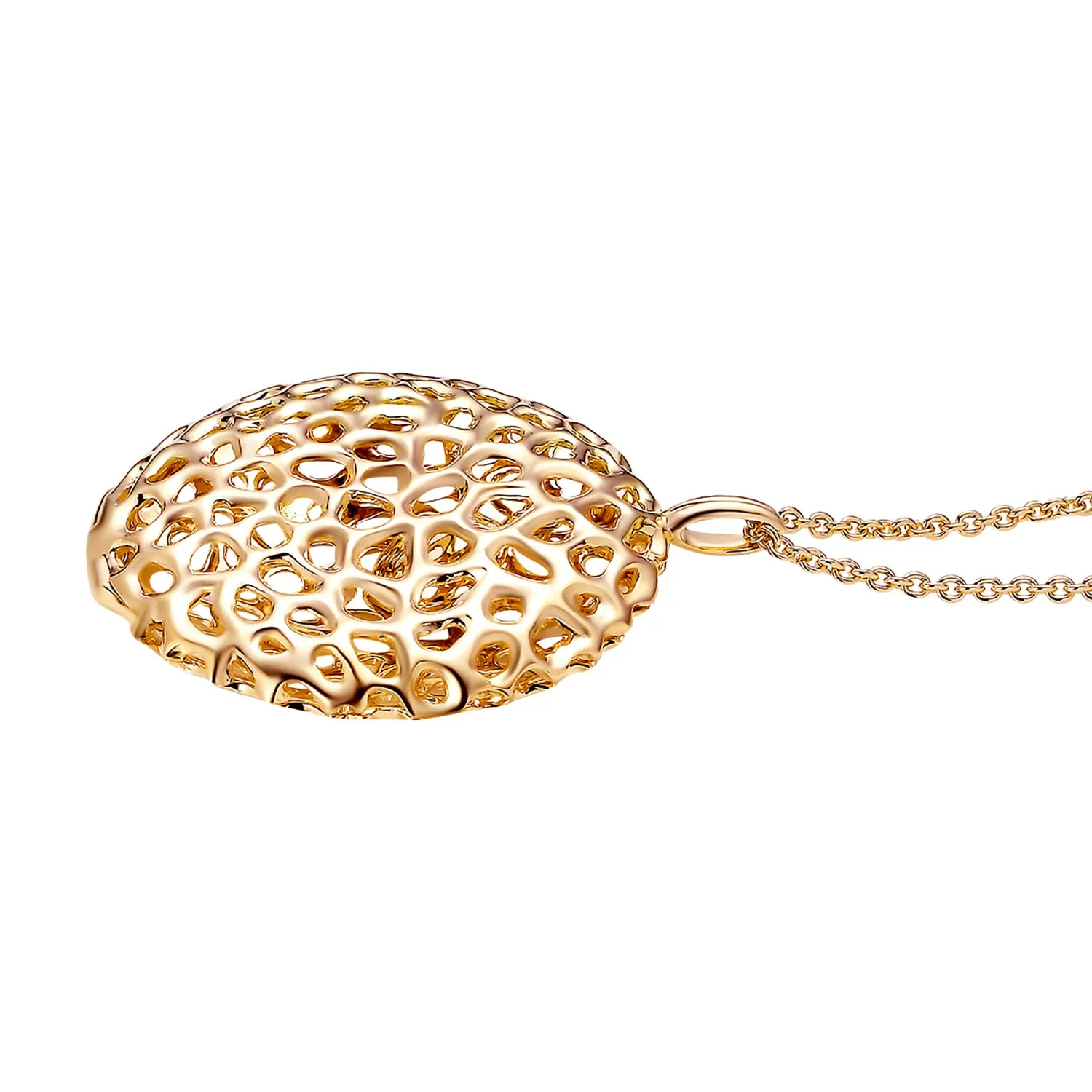 Lattice Disc Pendant with FREE Chain