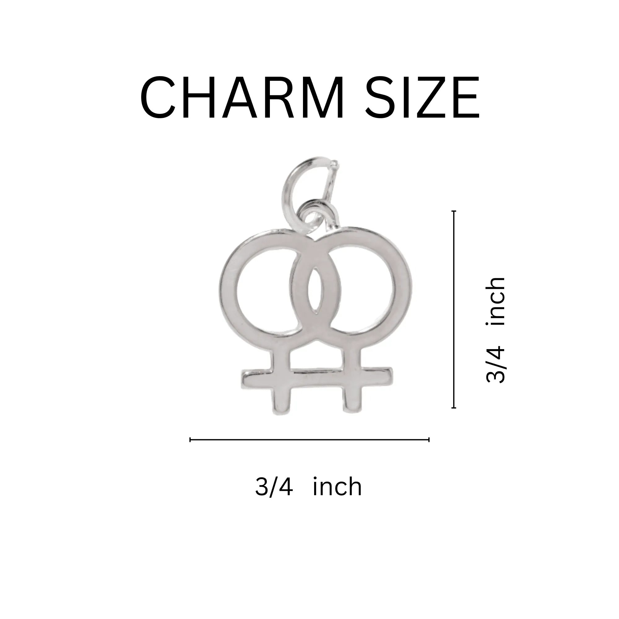 Lesbian Same Sex Female Symbol Charm Necklaces