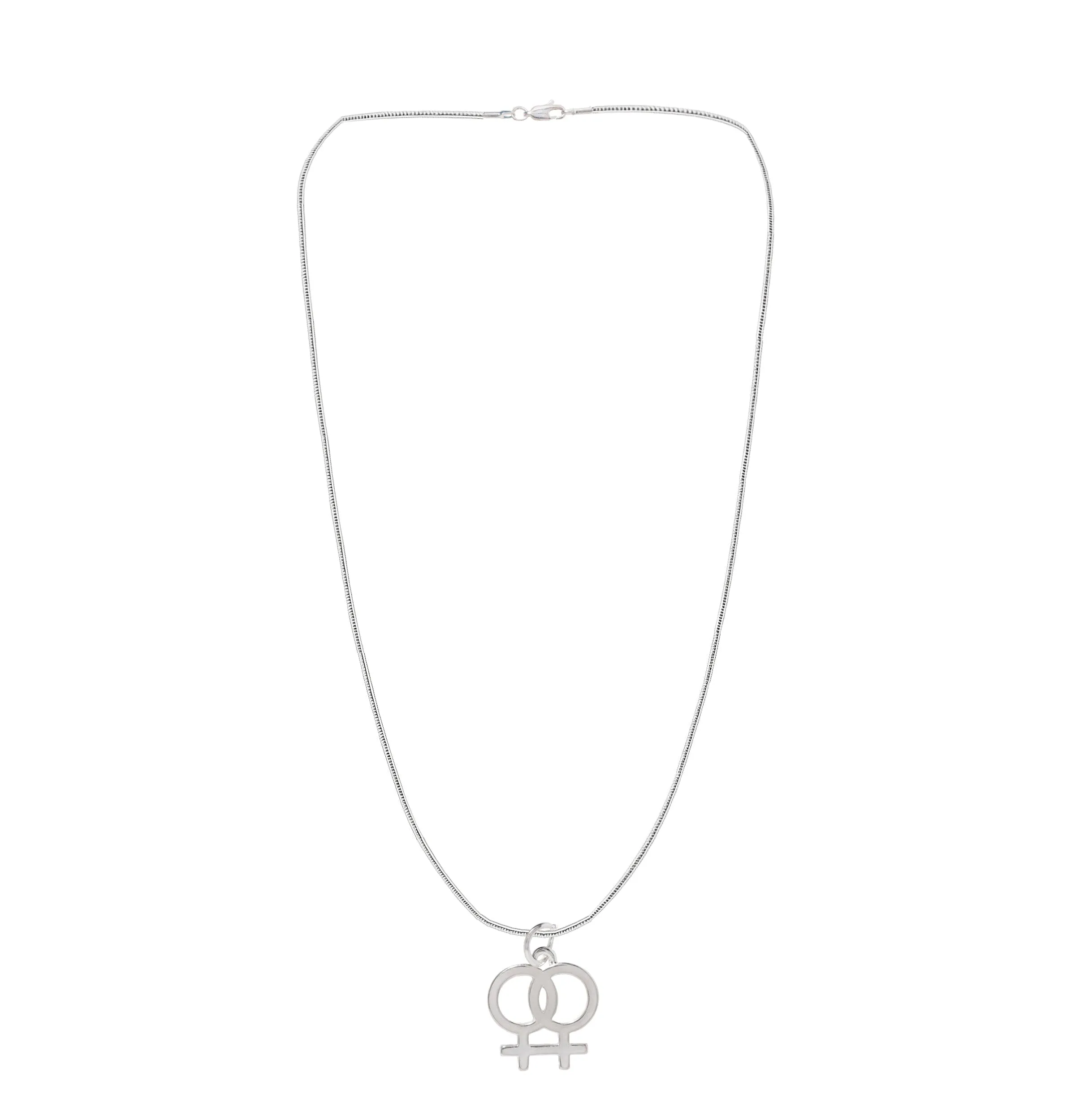 Lesbian Same Sex Female Symbol Charm Necklaces