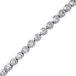 Men’s Tennis Bracelet 18KT White Gold