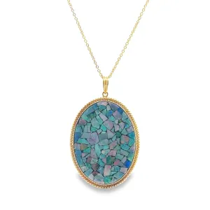 Mosaic Opal Pendant