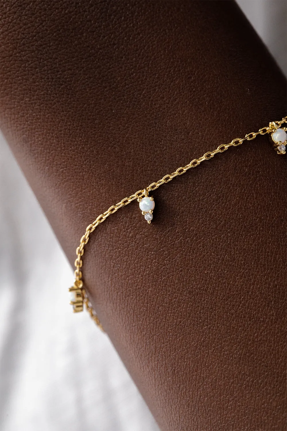 Opal Hope Bracelet 14K Gold Plated