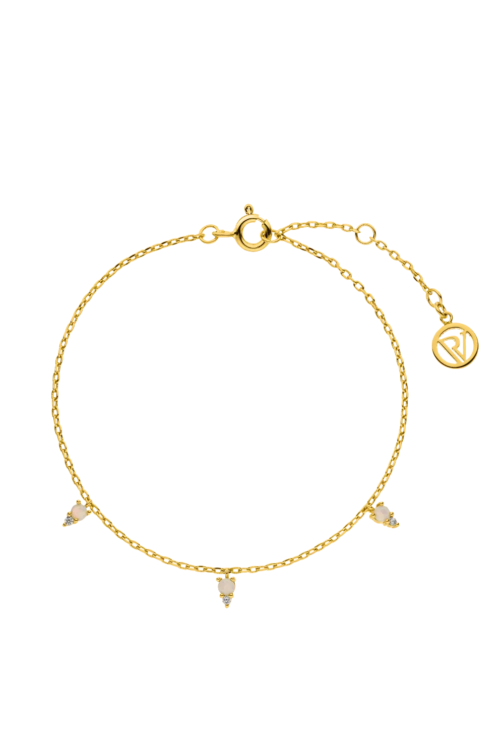 Opal Hope Bracelet 14K Gold Plated