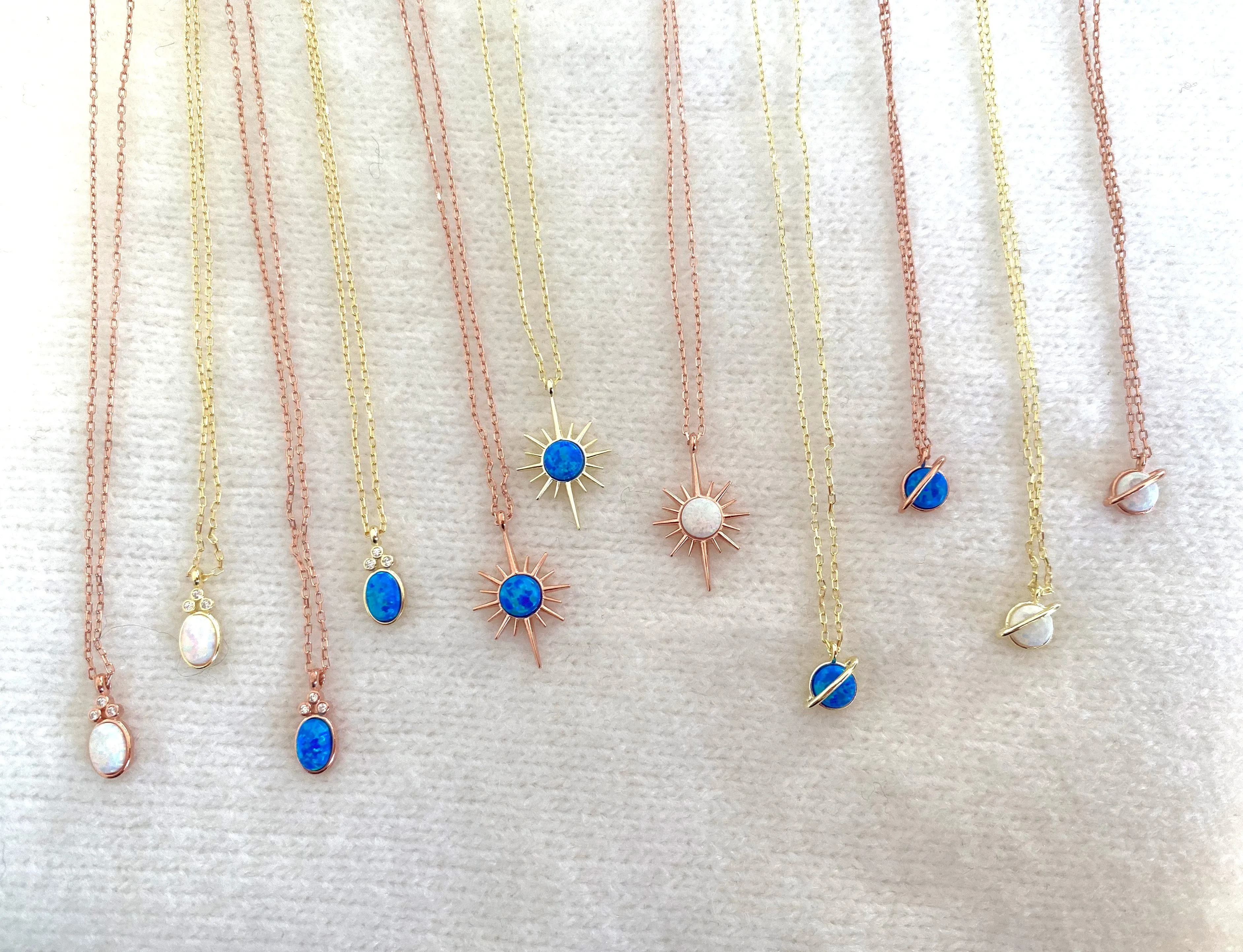 Opal necklaces