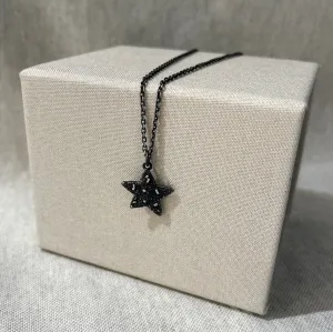 Oxidised Star Pendant