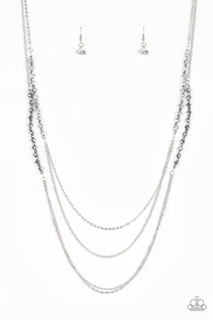 Paparazzi Necklace ~ Shimmer Showdown - Silver