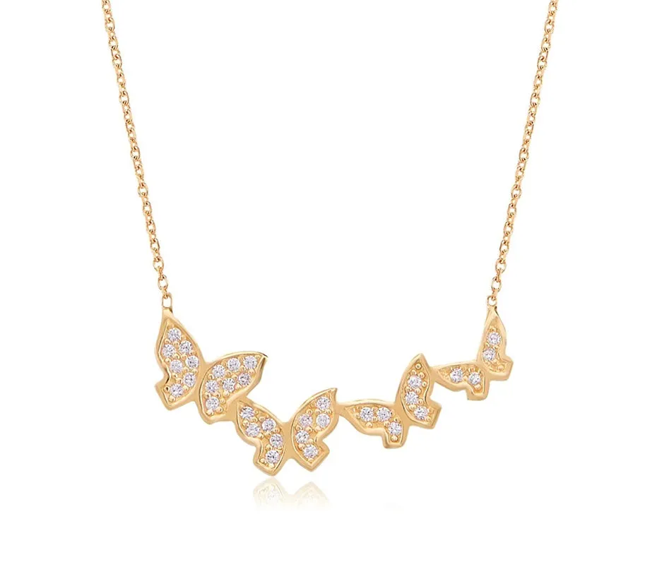 Pavé Butterfly Necklace