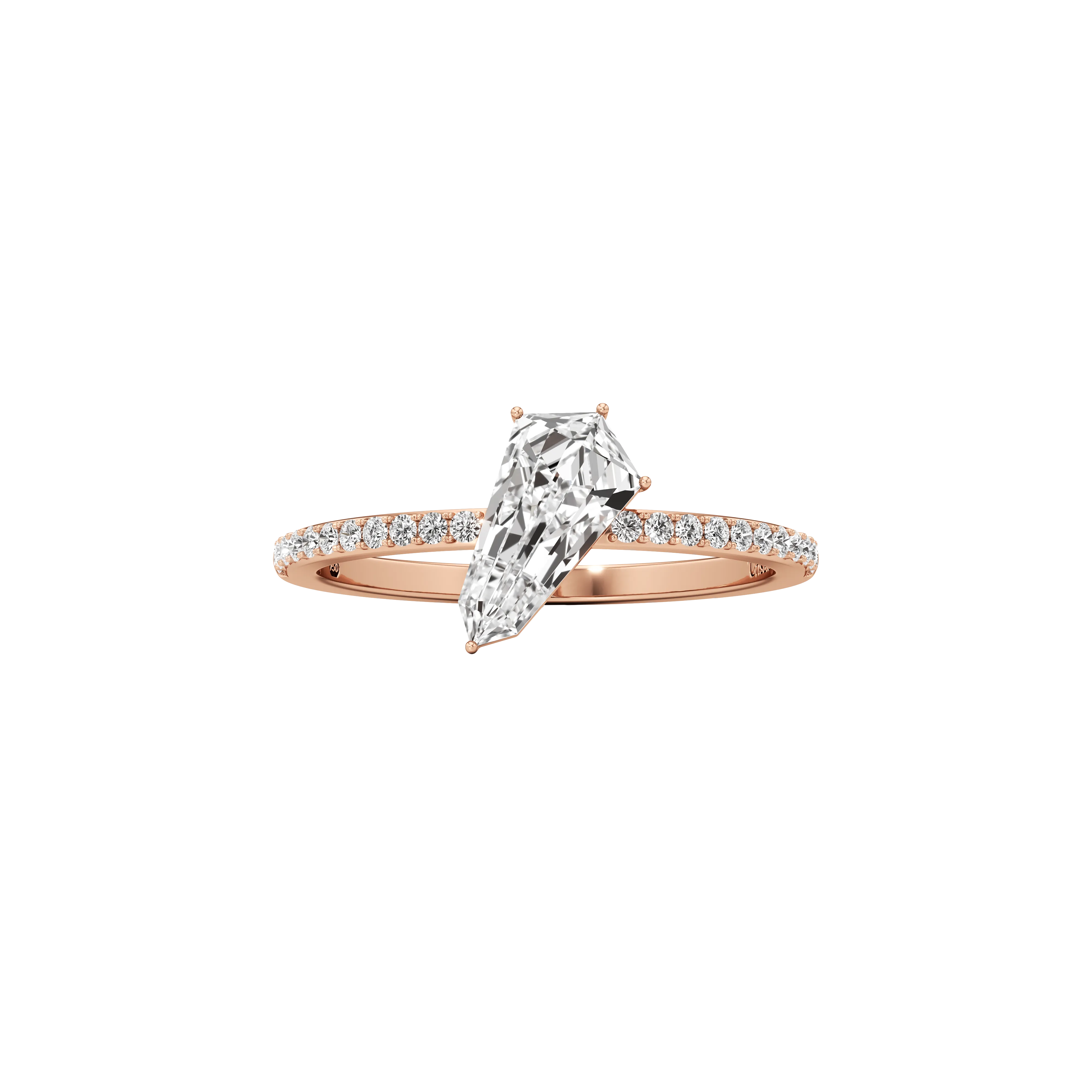 Phoenix rising solitaire ring