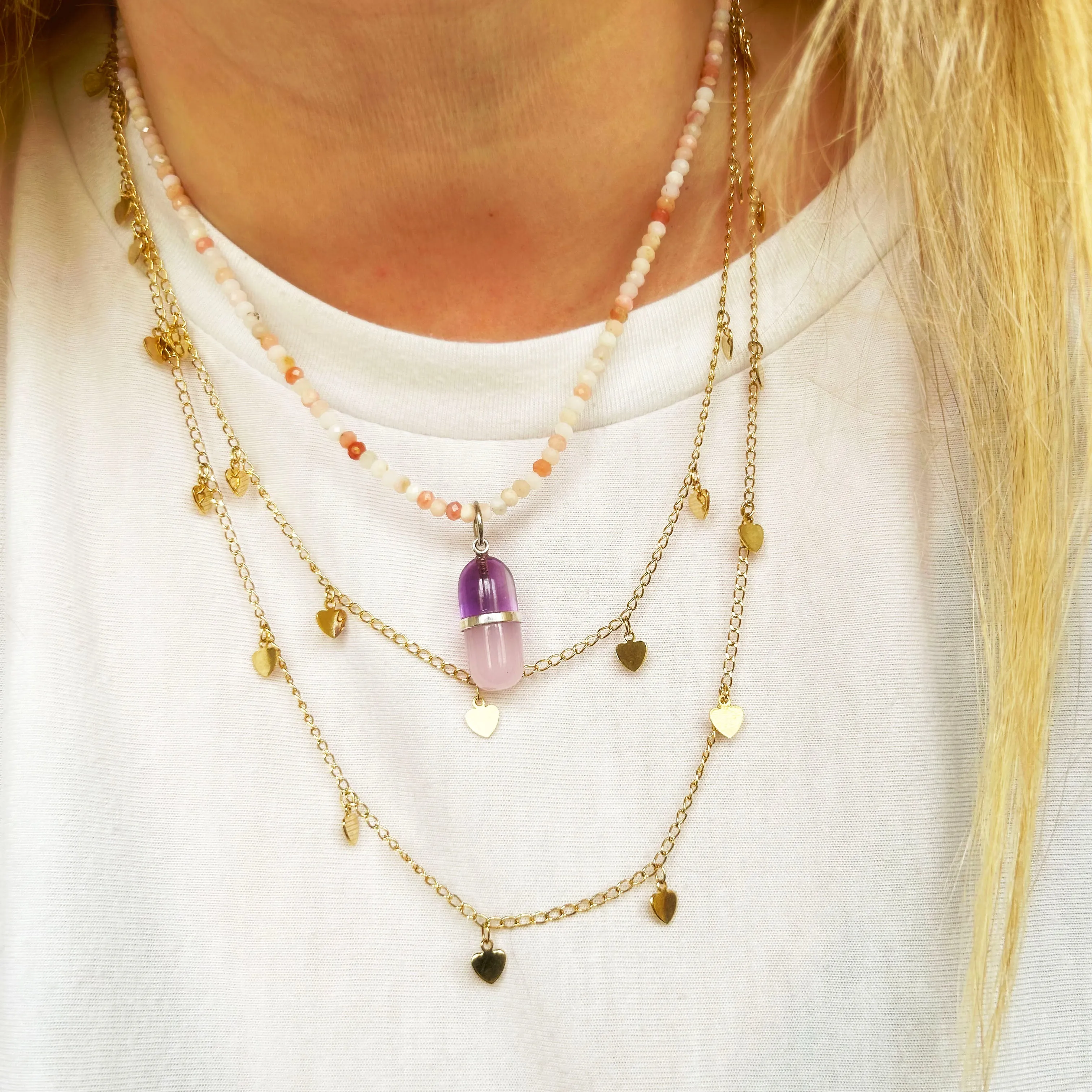 Pink Opal - Accent Chain