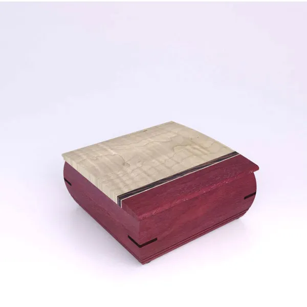 Purple Heart and Wenge Ring Bearer Box