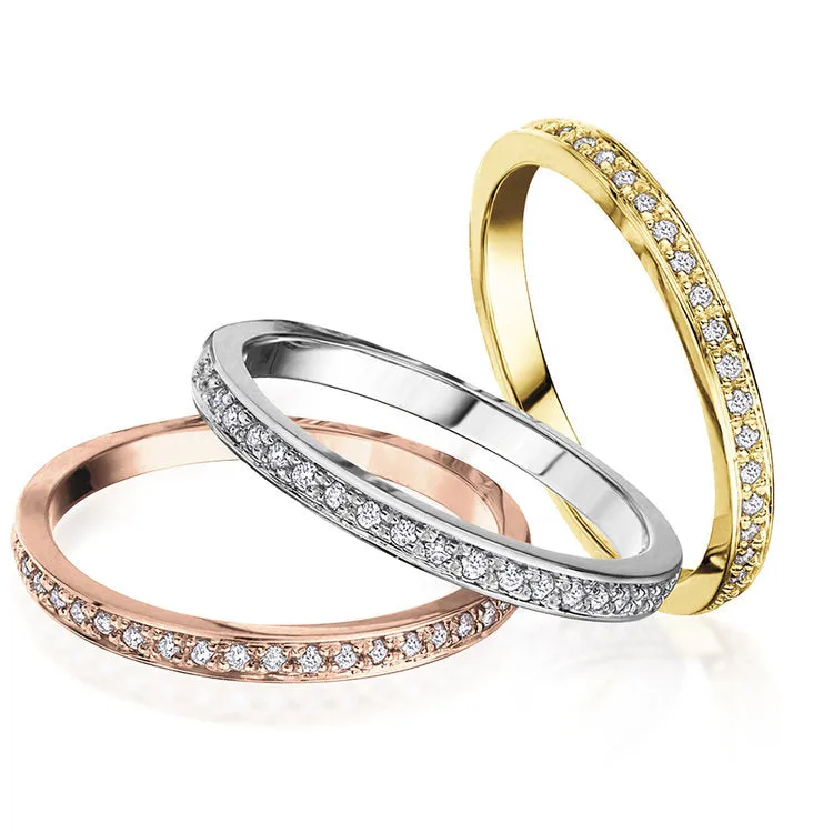 "ADELLA" DIAMOND STACKABLE BAND