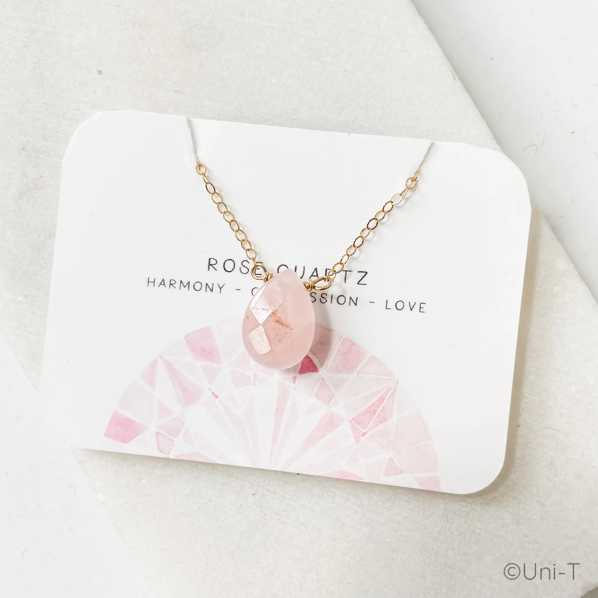 Rose Quartz Gemstone Necklaces