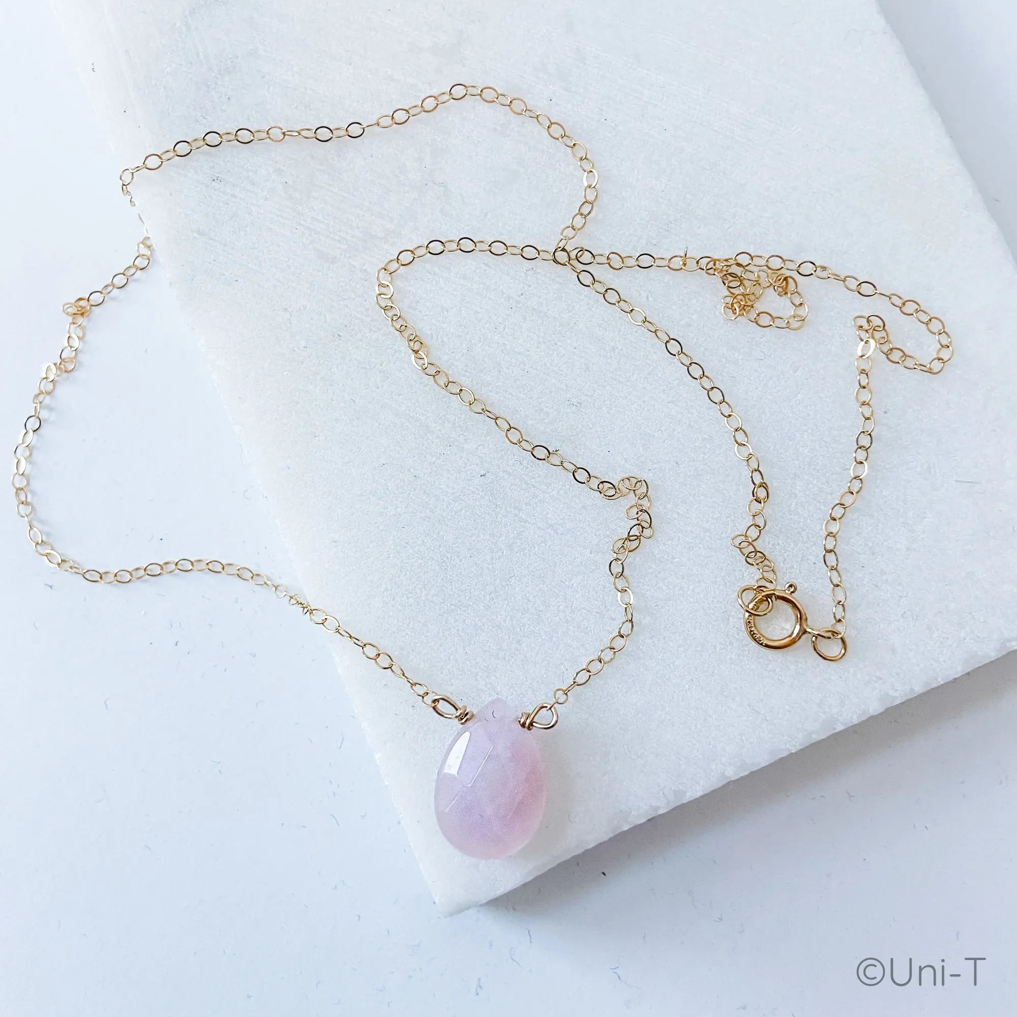 Rose Quartz Gemstone Necklaces