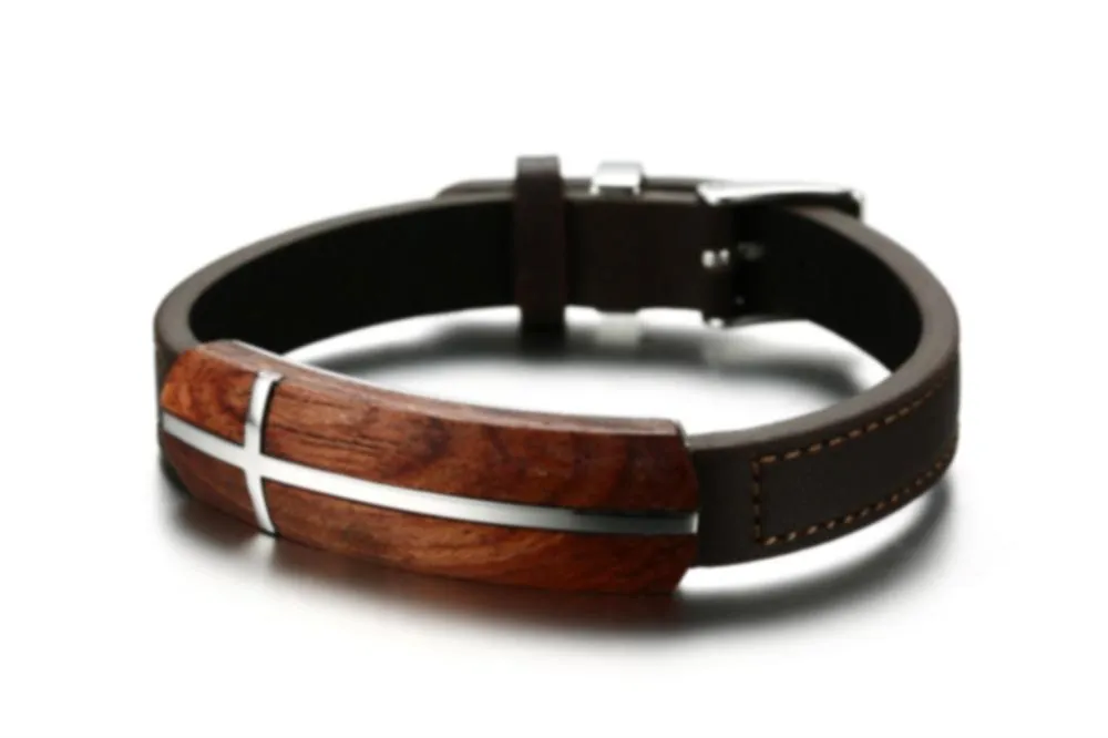 Rosewood Genuine Leather Bracelet