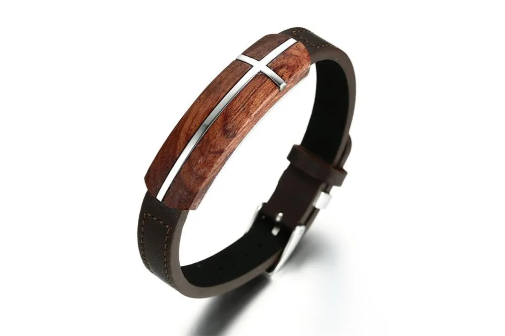 Rosewood Genuine Leather Bracelet