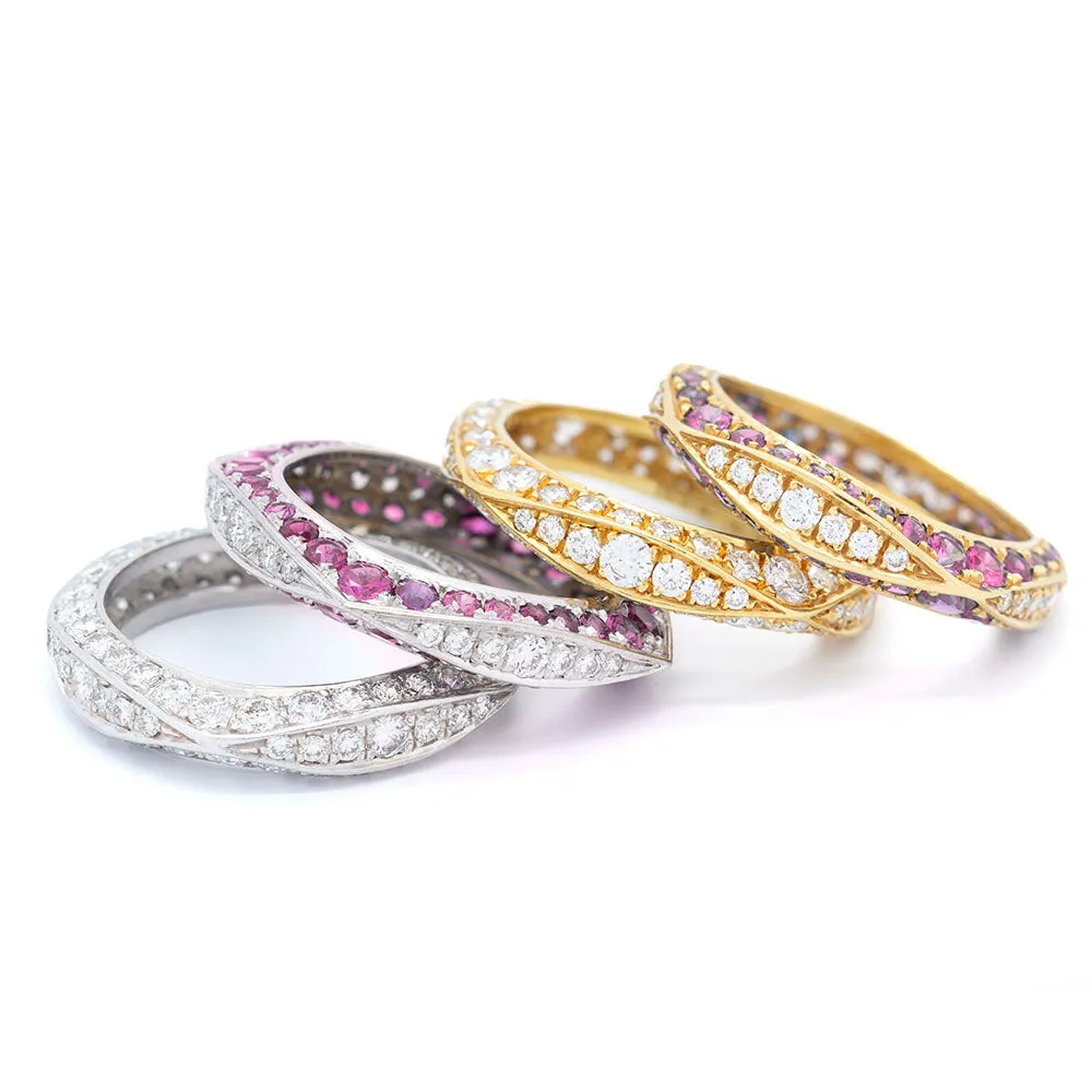 Ruby & Diamond Keshet Ring in Yellow Gold