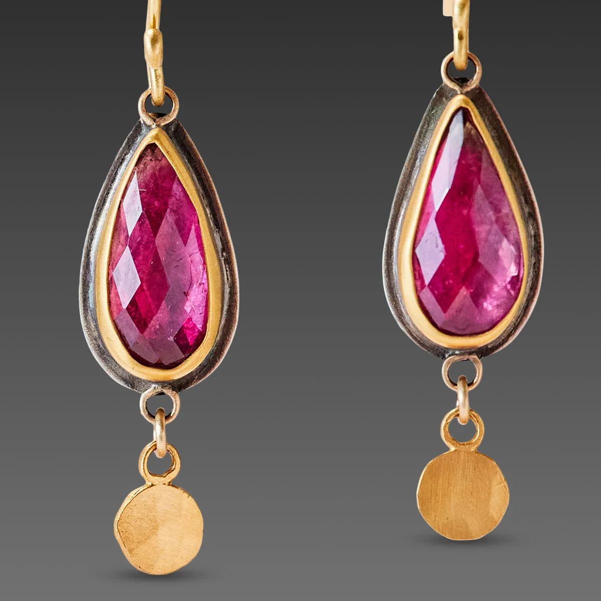 Ruby Teardrop Earrings