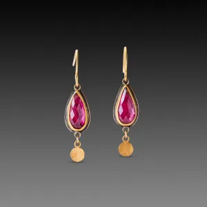 Ruby Teardrop Earrings