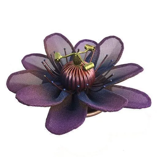 Sarah Cavender Brooch: Passion Flower