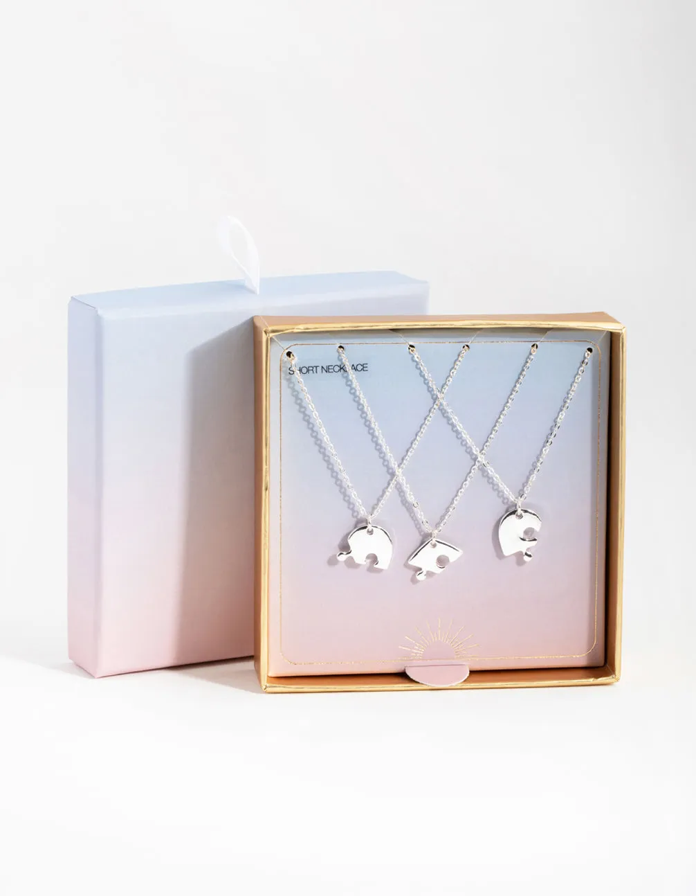 Silver Puzzle Necklace Pack