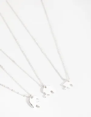 Silver Puzzle Necklace Pack