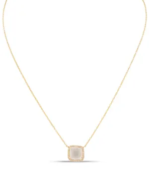 Single Slice Diamond Necklace