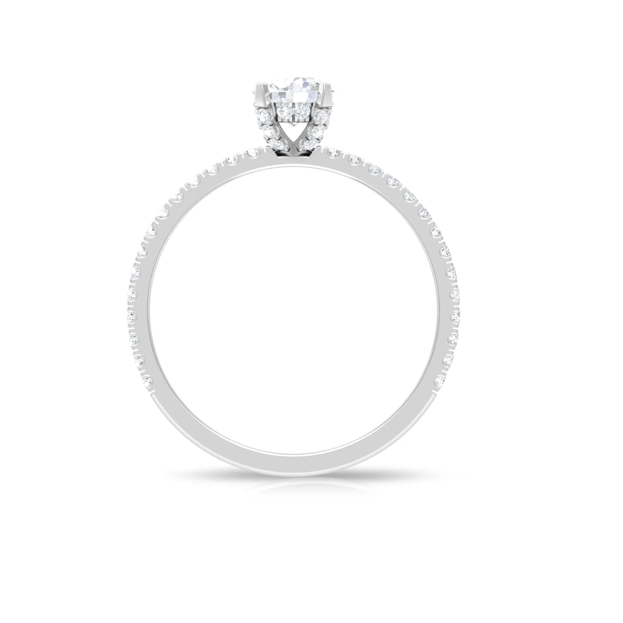 Solitaire Engagement Ring with Lab Grown Diamond