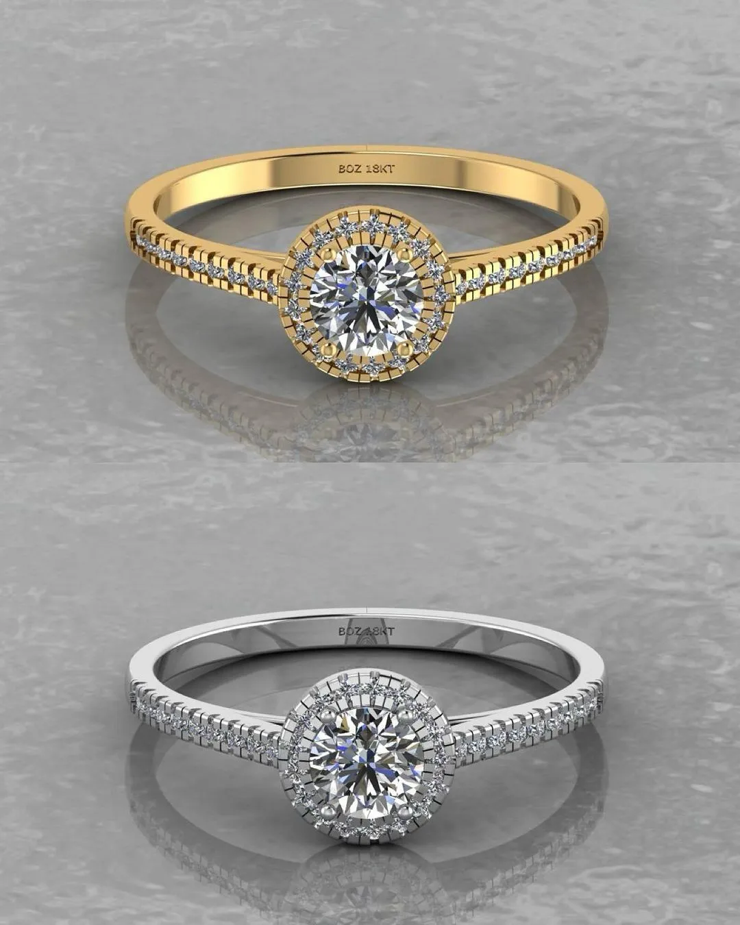 Thelma Natural Diamond Engagement Ring