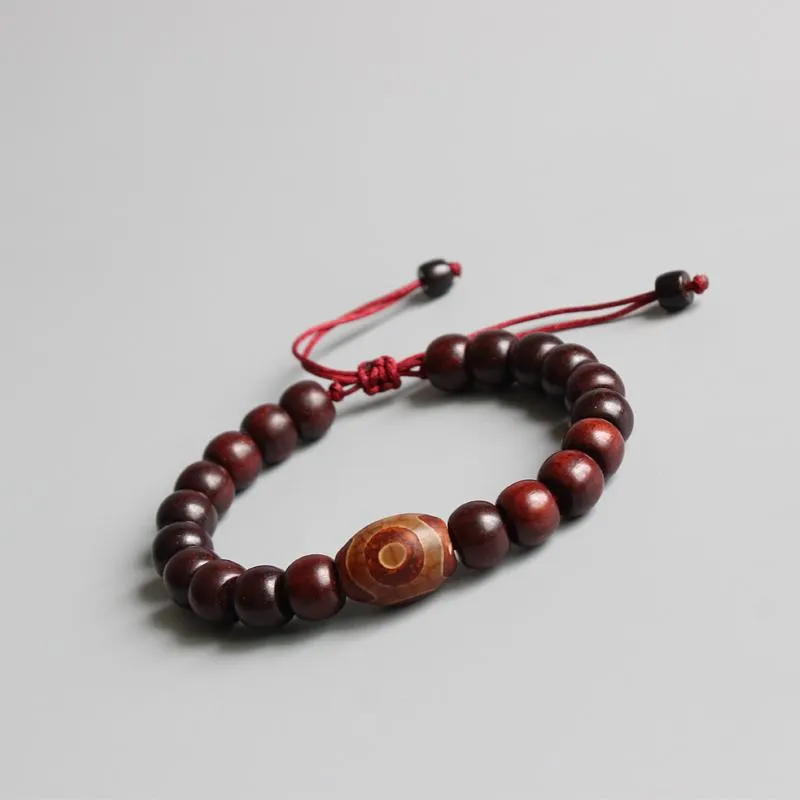 Tibetan Buddhist Handmade Red Sandalwood Prayer Bracelet