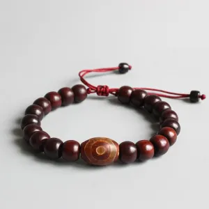 Tibetan Buddhist Handmade Red Sandalwood Prayer Bracelet