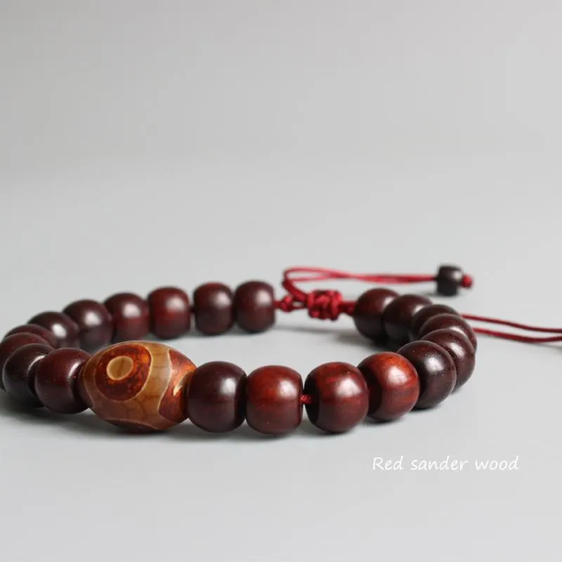 Tibetan Buddhist Handmade Red Sandalwood Prayer Bracelet