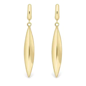 Torpedo Drop Earrings - 42 x 6mm