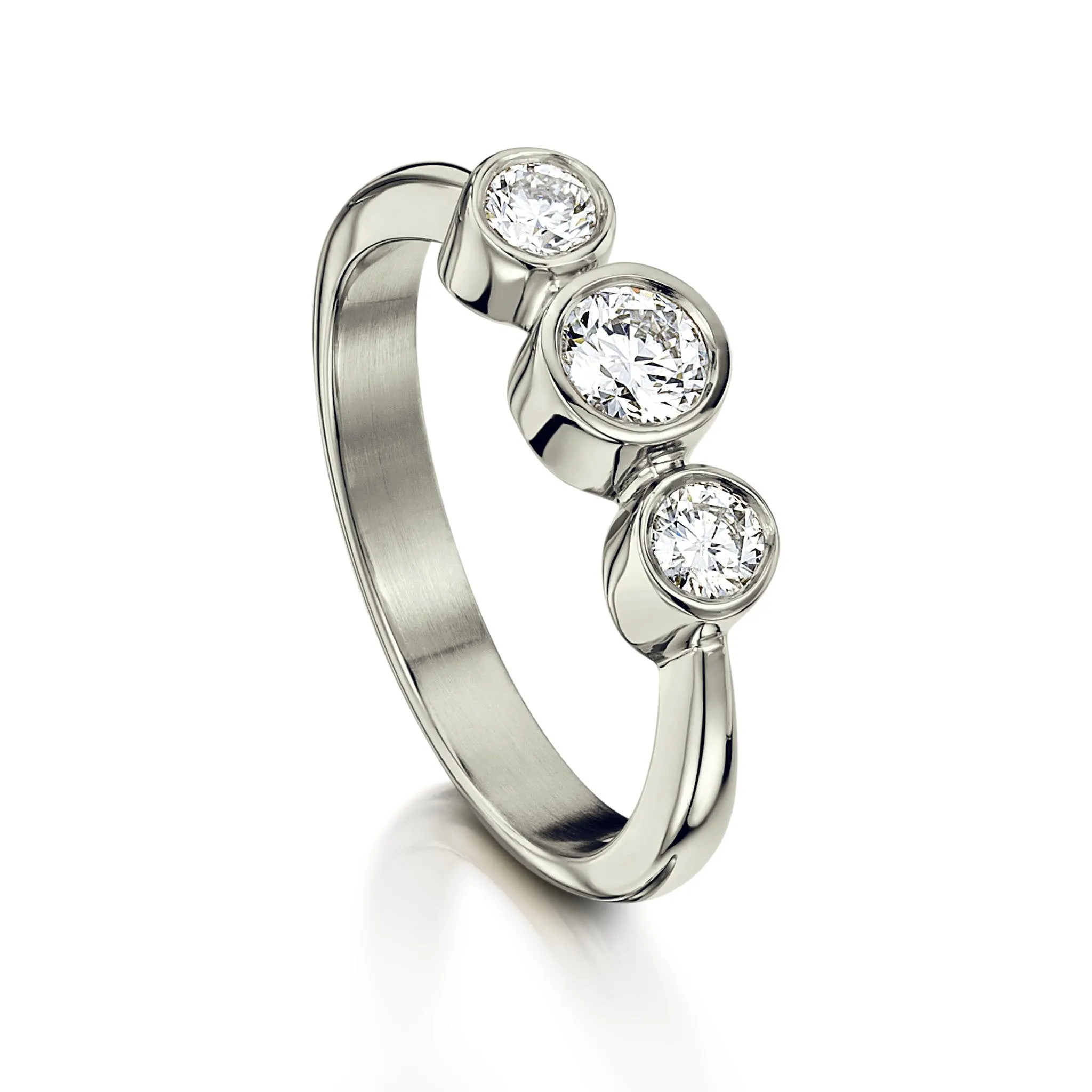 Trilogy Diamond Dress Ring in Platinum