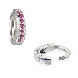 TummyToys® White Gold Ruby Pave Sleeper