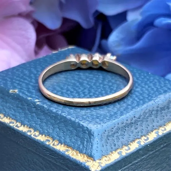 Vintage Four Stone Pearl Ring