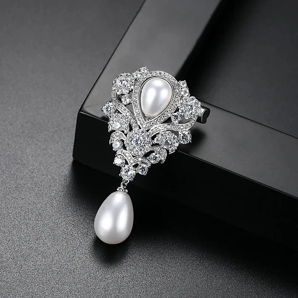 Vintage Pearl Brooch