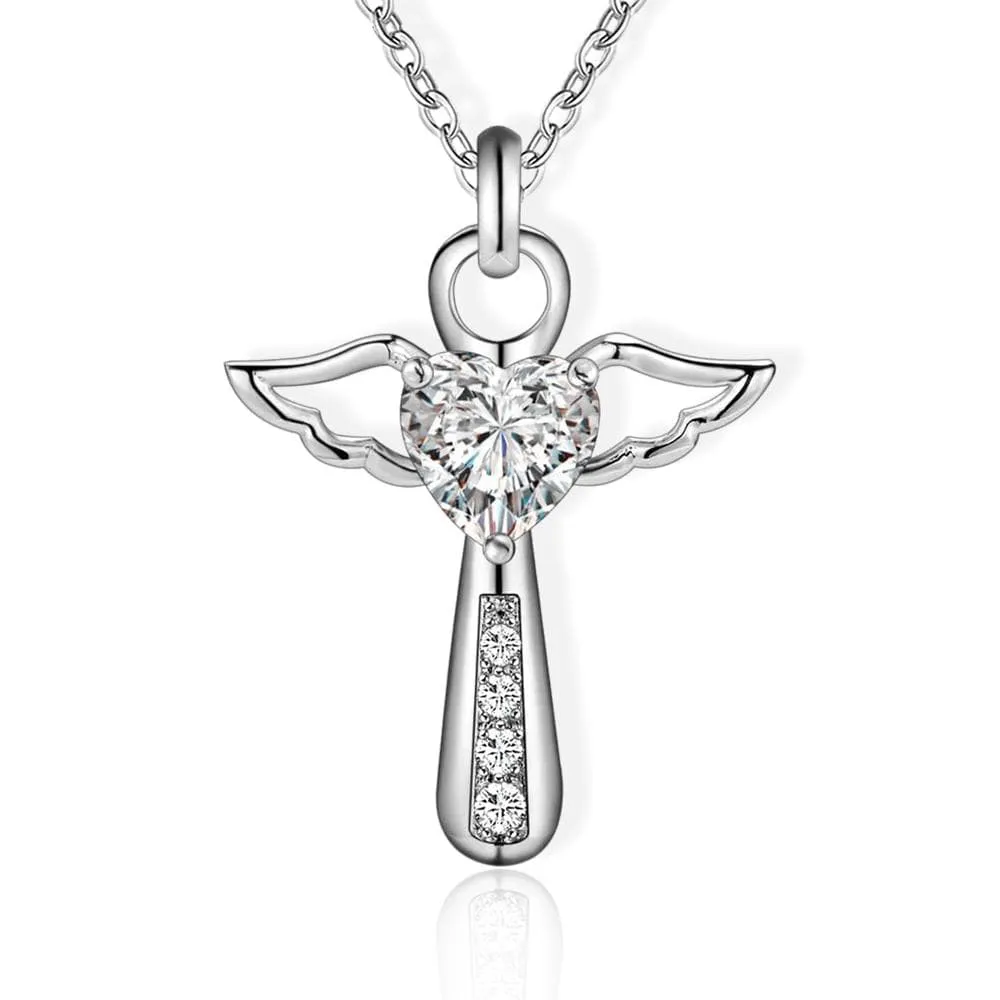 Women's Christian Necklace <br> Angel Wings