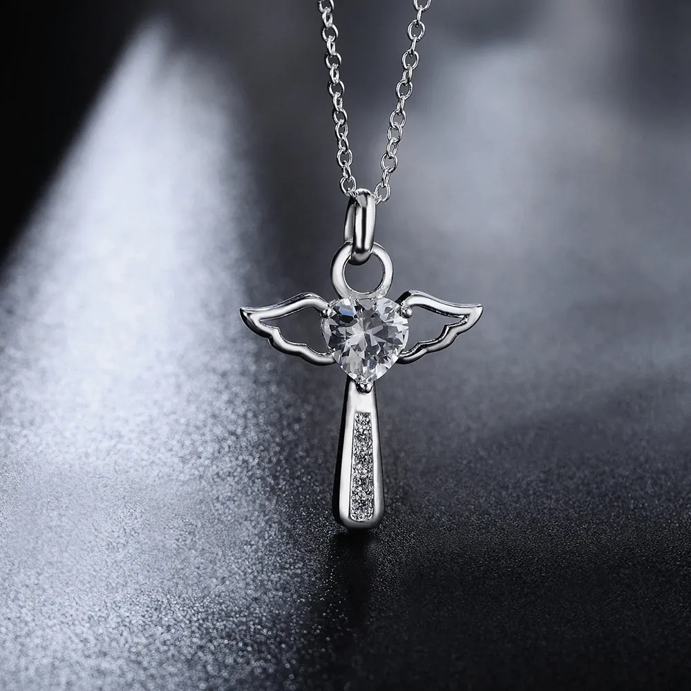 Women's Christian Necklace <br> Angel Wings