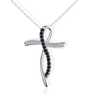 Women's Christian Necklace <br> Black and White